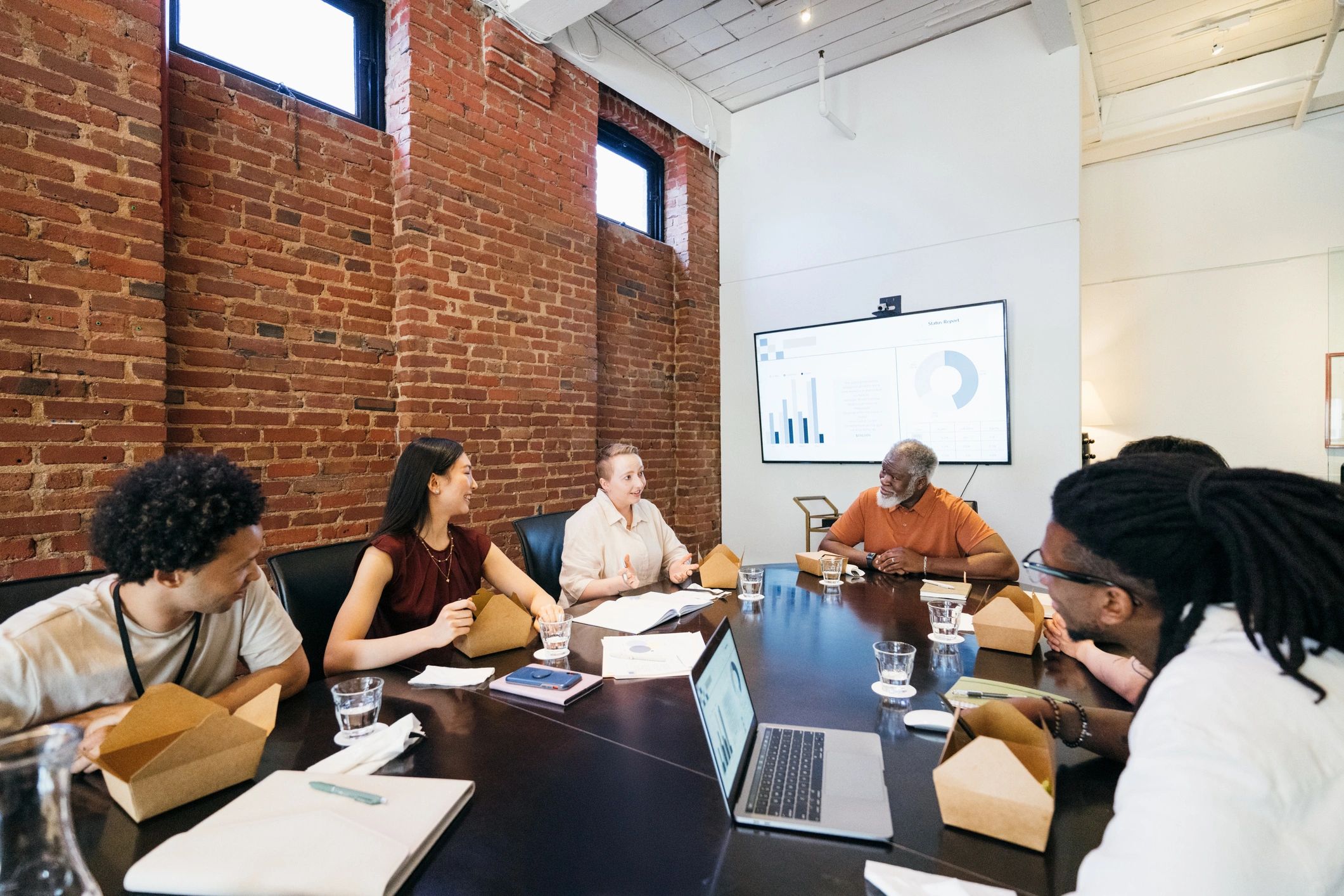 Business team meeting in a boardroom